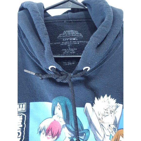 My Hero Academia Hoodie Black With Character Anime Pullover Sweatshirt Unisex Si - Picture 2 of 10